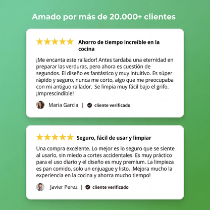 NEXURA™ | Rallador rápido 3 en 1 para tu cocina