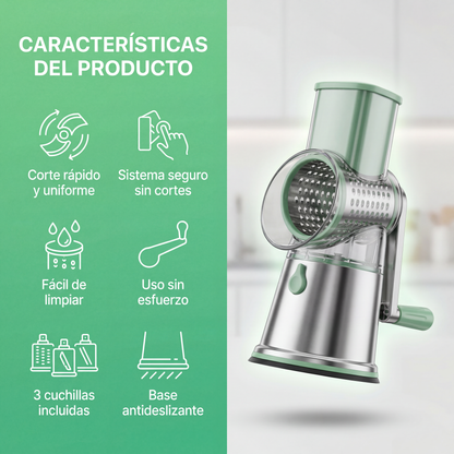 NEXURA™ | Rallador rápido 3 en 1 para tu cocina