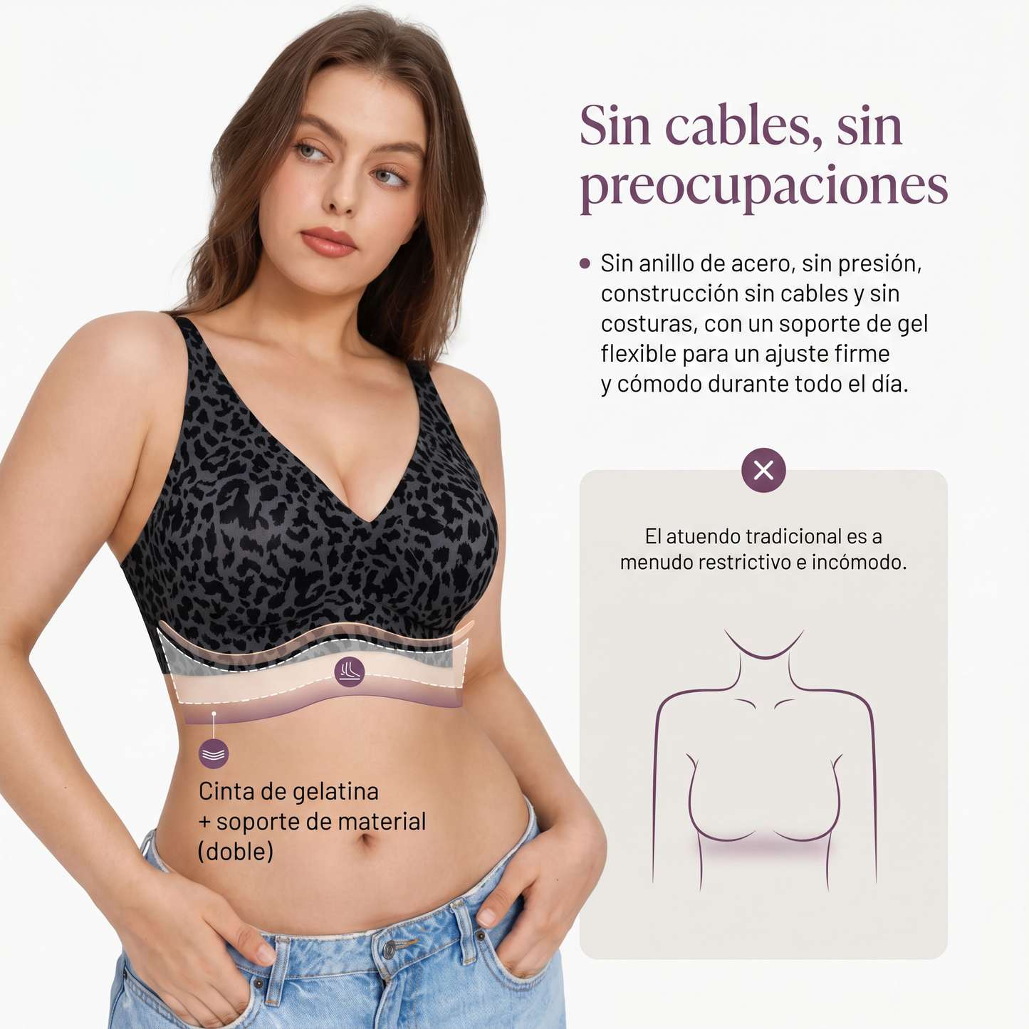 Sujetador Moldeador Sin Aros